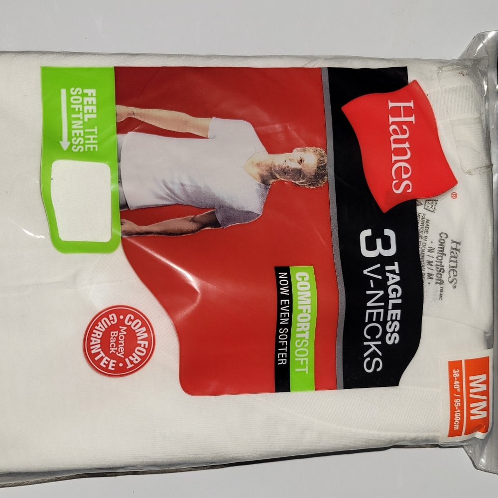 3 Pack Of Tagless V - Necks